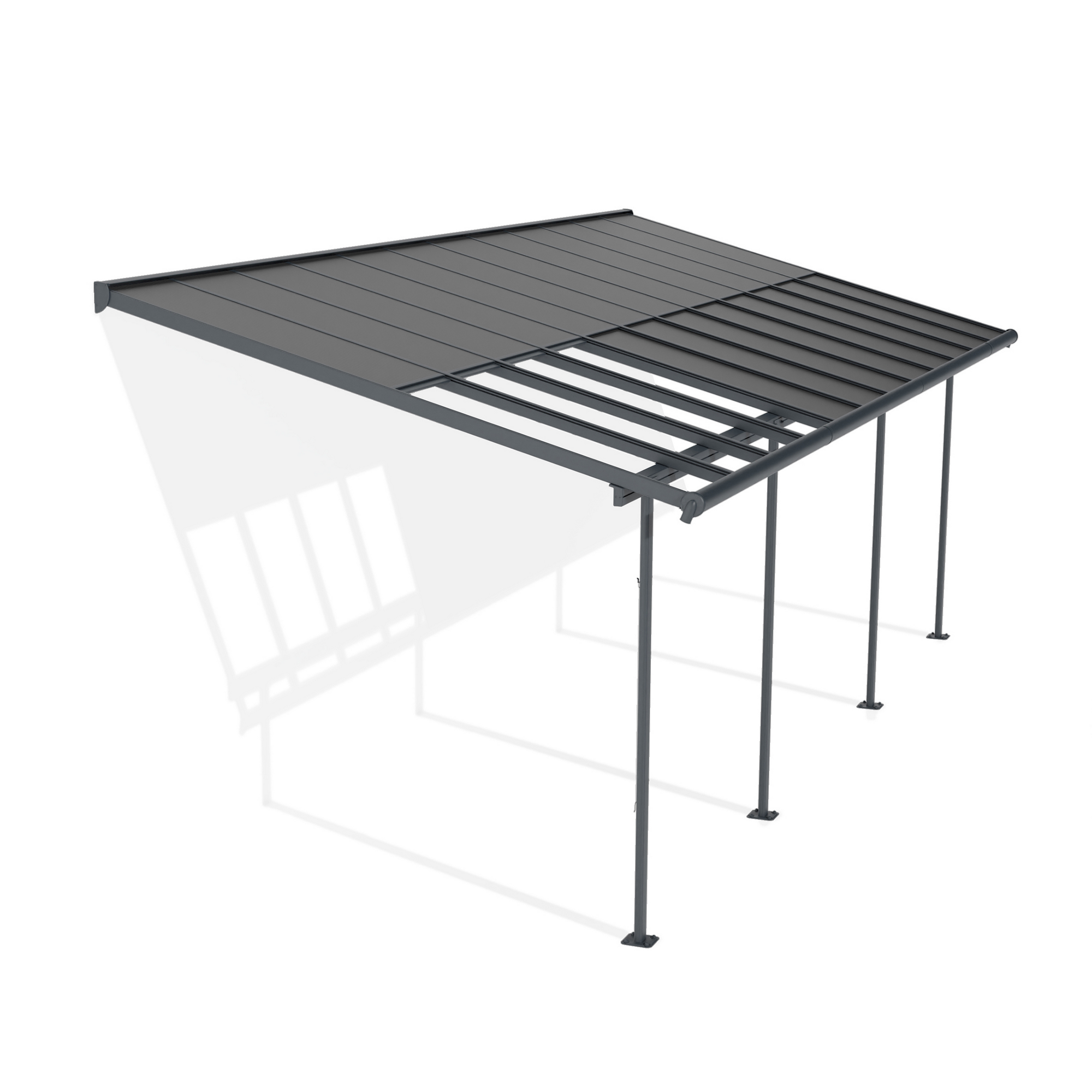 Terrassenüberdachung 'Sierra Cabrio' 295 x 739 cm Alu/Polycarbonat grau
