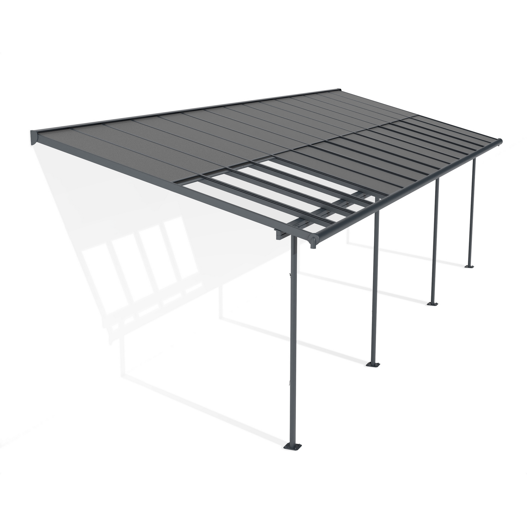 Terrassenüberdachung 'Sierra Cabrio' 295 x 924cm Alu/Polycarbonat grau