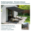 Terrassenüberdachung 'Sierra Cabrio' 295 x 924cm Alu/Polycarbonat grau