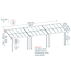 Terrassenüberdachung 'Sierra Cabrio' 295 x 924cm Alu/Polycarbonat grau