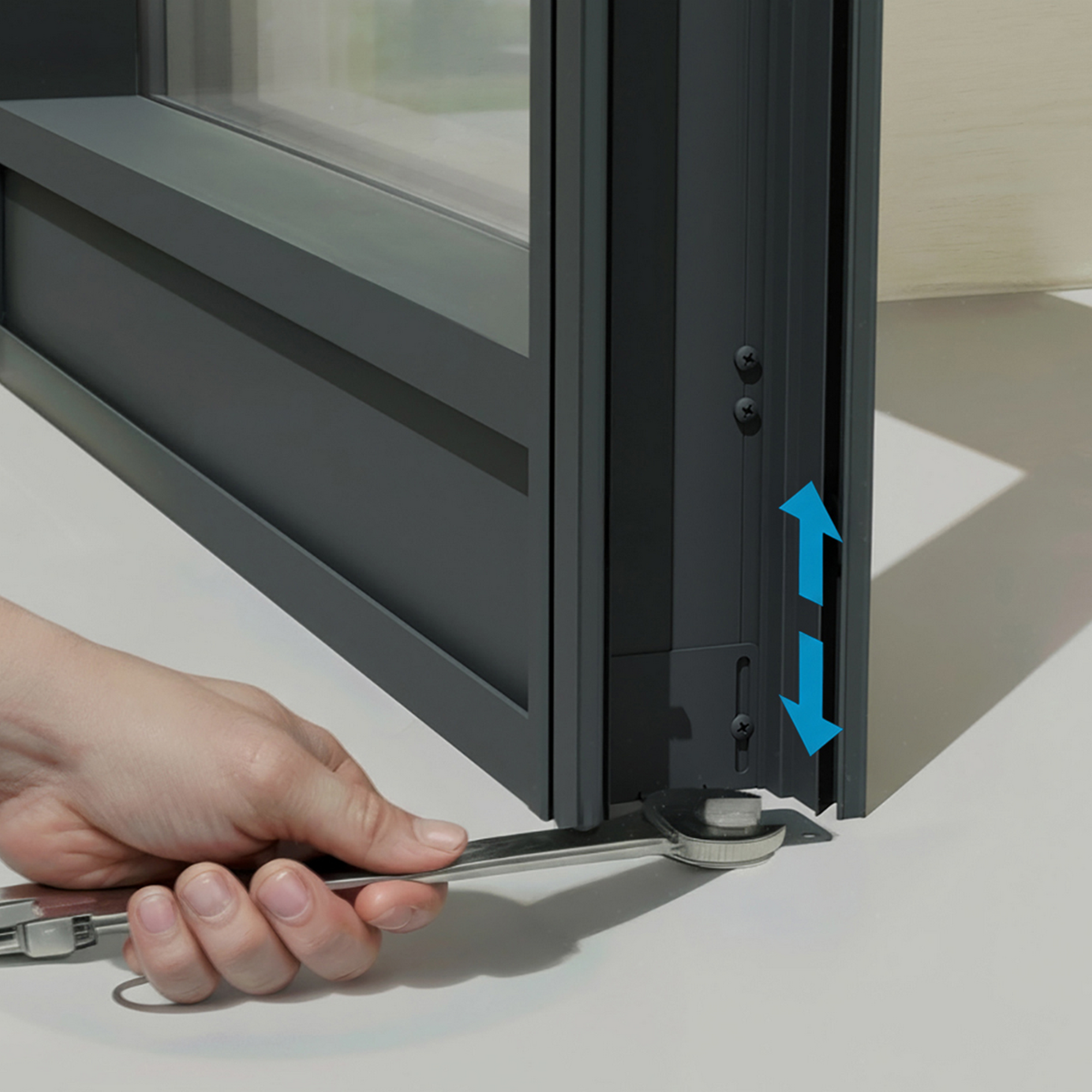 Vordach Sophia 'SIDE Wall' grau 95 x 21 5 cm Acrylglas opalweiß