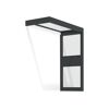 Vordach Sophia 'SIDE Wall' grau 95 x 215 cm Acrylglas klar
