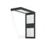Vordach Sophia 'SIDE Wall' grau 95 x 215 cm Acrylglas klar