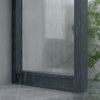 Vordach Sophia 'SIDE Wall' grau 95 x 215 cm Acrylglas klar