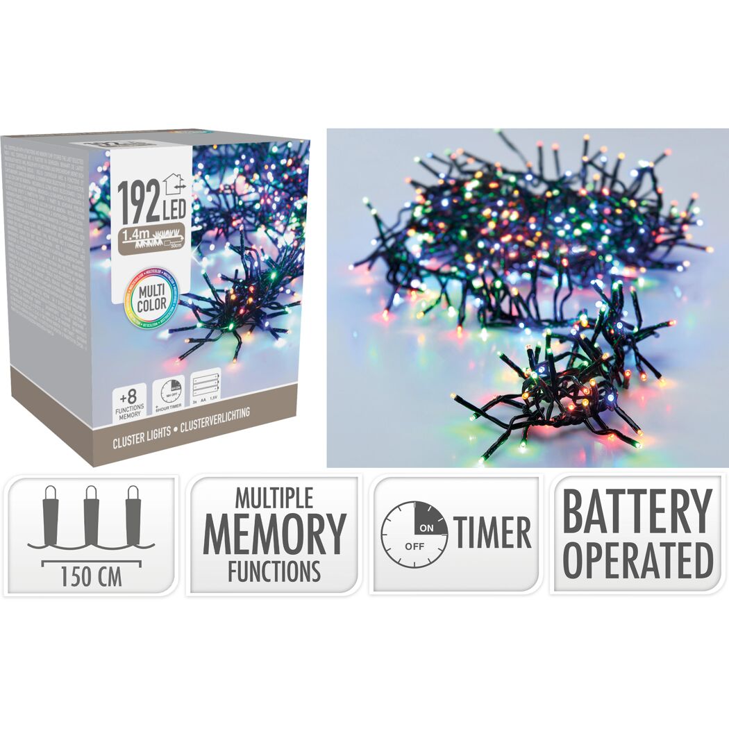 LED-Lichterkette bunt 201 LED