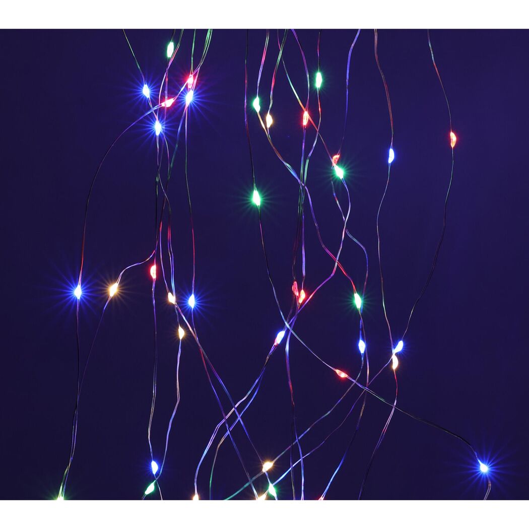 LED-Draht-Lichterkette bunt 40 LED