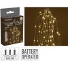 LED-Draht-Lichterkette warmweiß 40 LED
