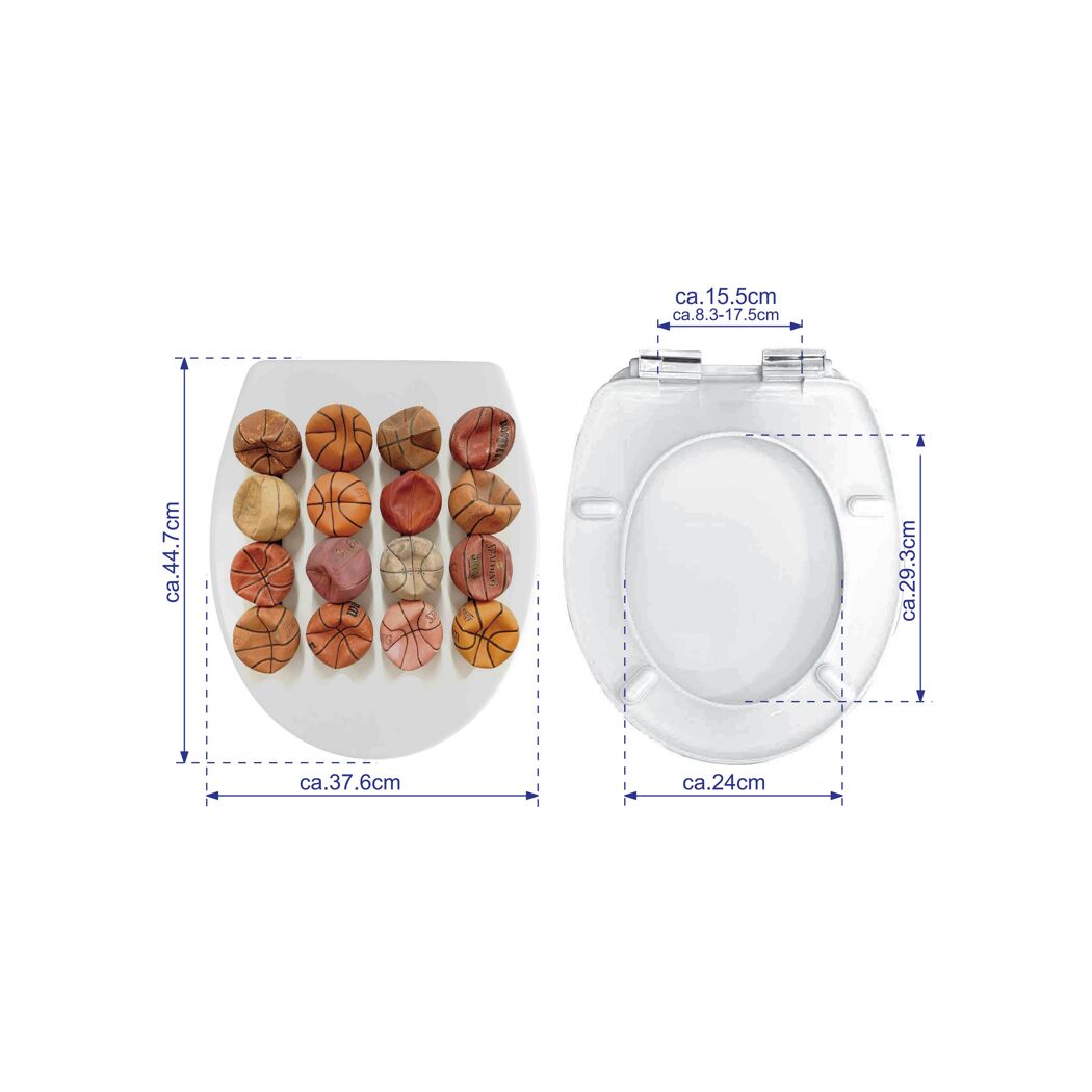 WC-Sitz 'Basketball'