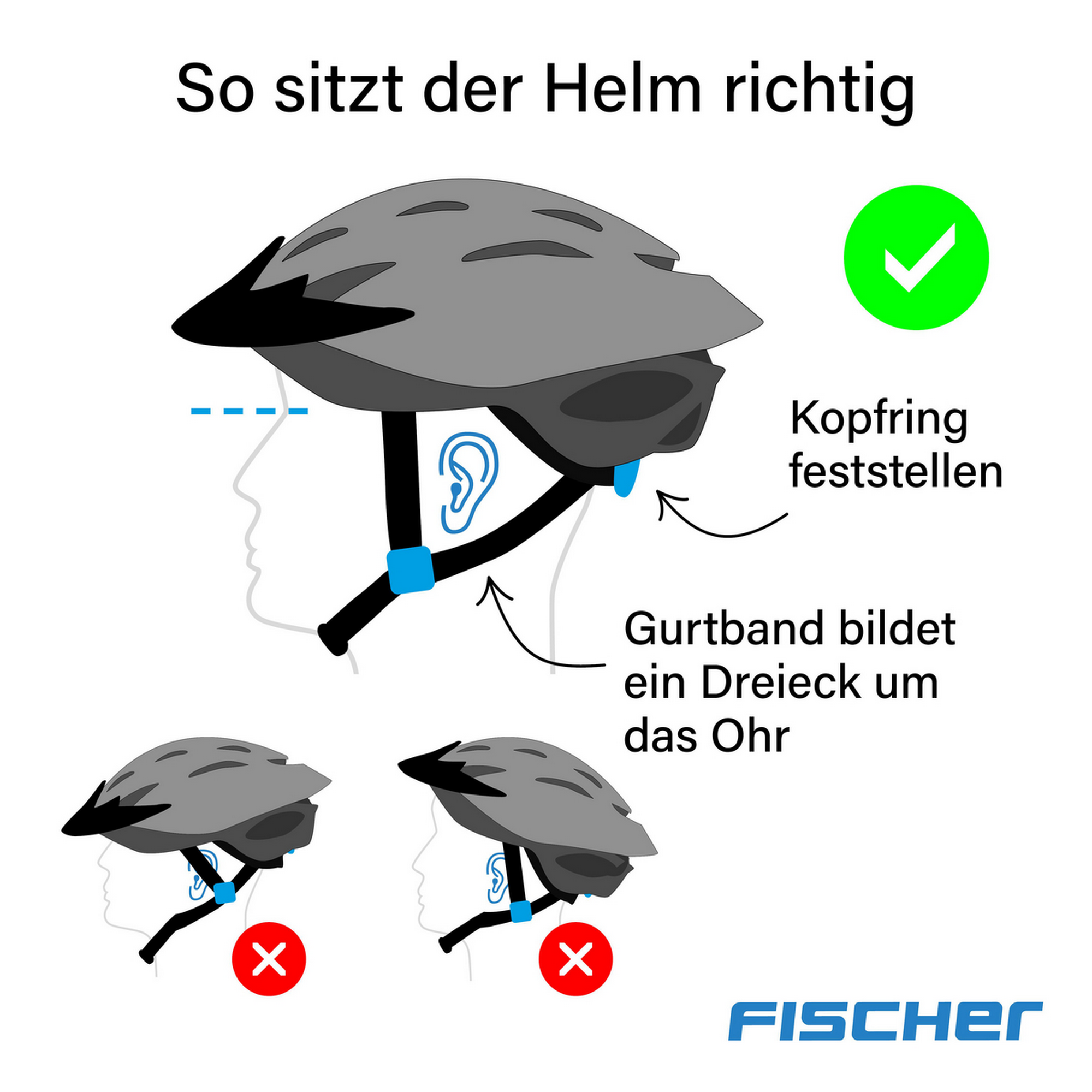 Fahrradhelm 'Urban PLUS Chicago' Größe 58-61 cm graublau