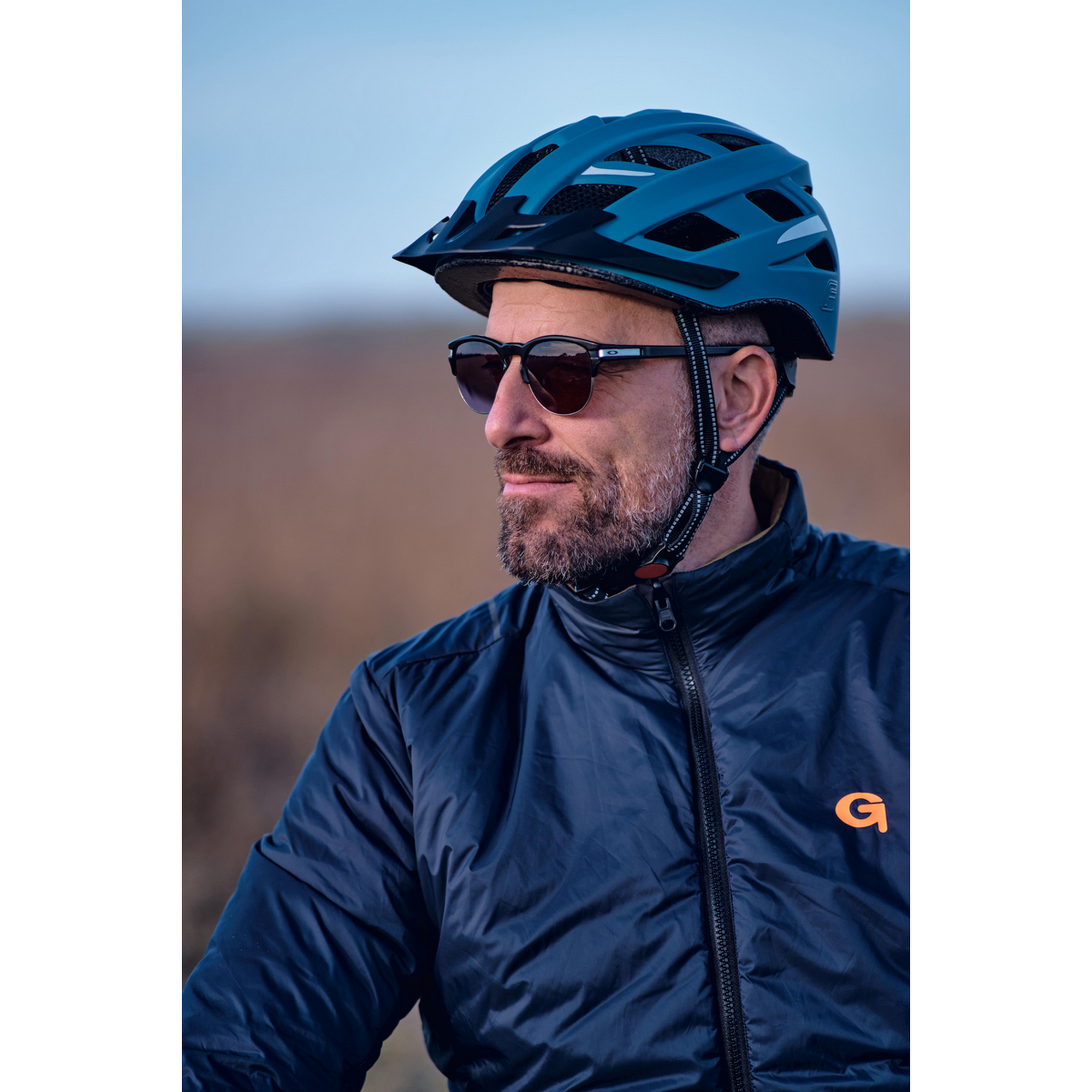 Fahrradhelm 'Urban PLUS Chicago' Größe 58-61 cm graublau