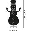 LED-Schneemann 70 LEDs 105 cm