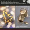 LED-Weihnachtskugel 'Tannenbaum' goldfarben Ø 10 cm