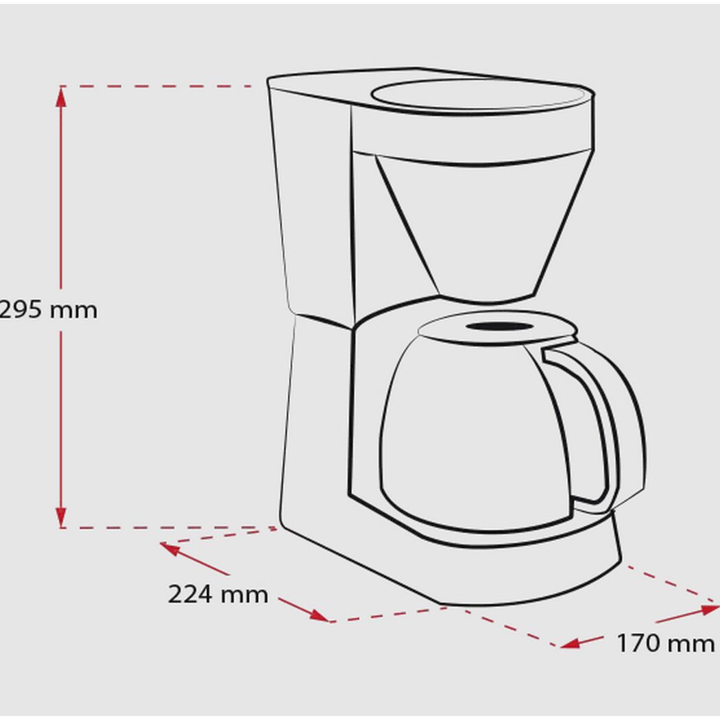 Filterkaffeemaschine 'EasyTop®' schwarz 1080 W