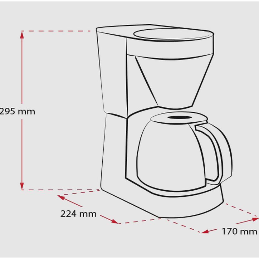 Filterkaffeemaschine 'EasyTop®' schwarz 1080 W