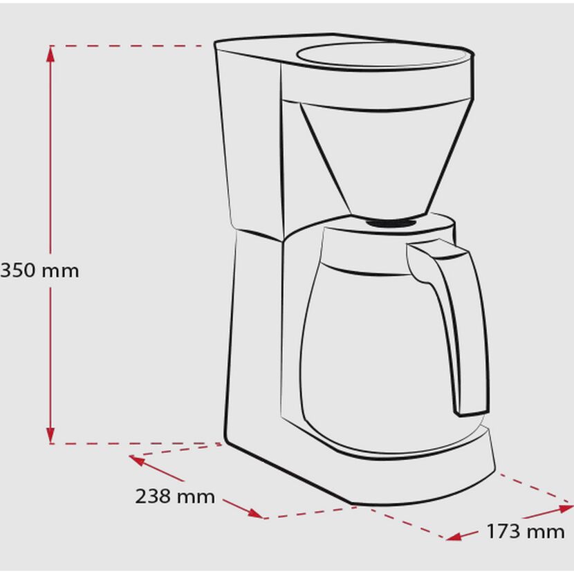 Filterkaffeemaschine 'Easy Therm' weiß 1080 W