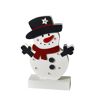 LED-Holz Schneemann 6 LEDs 26 cm