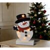 LED-Holz Schneemann 6 LEDs 26 cm