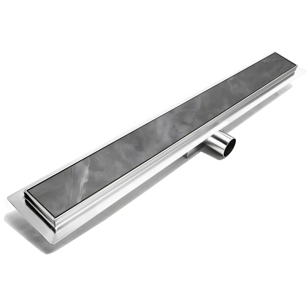 Duschrinne 'Modell K' befliesbar 60 cm aus Chrom