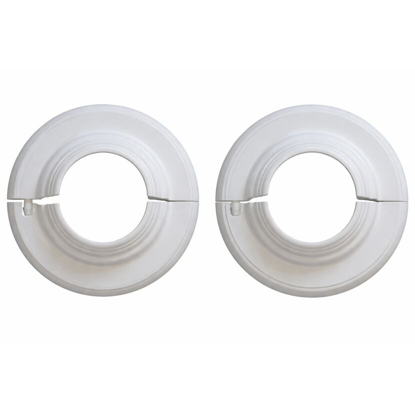 Heizungsrosette weiß Ø 14 - 20 mm Polypropylen 2 Stück
