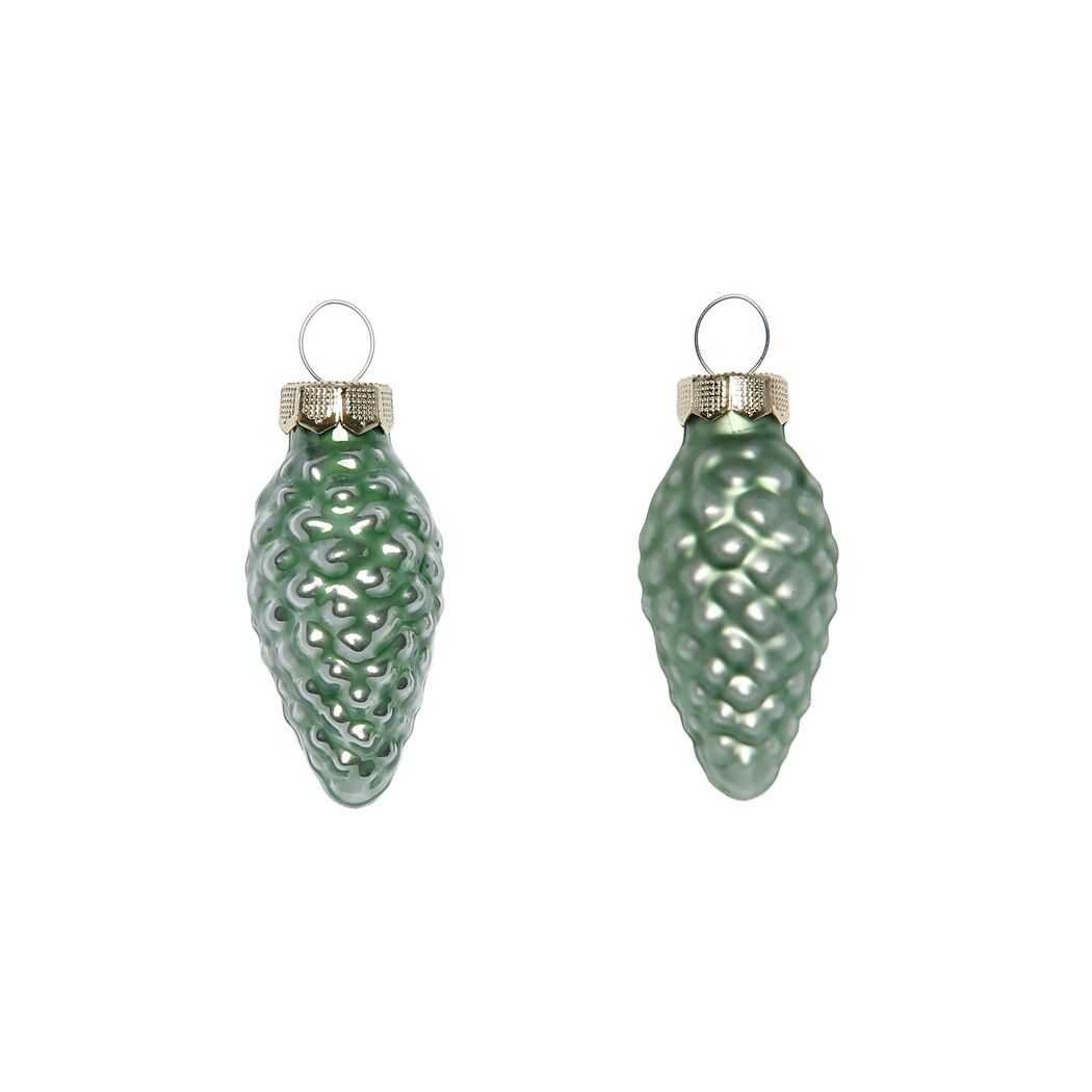 Christbaumschmuck Zapfen mint 4,4 cm 12 Stück