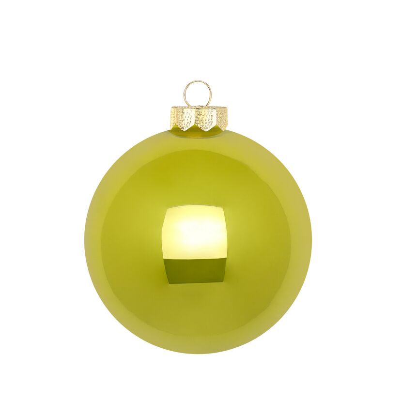 Christbaumkugeln limettengrün Ø 4,5 cm 24 Stück