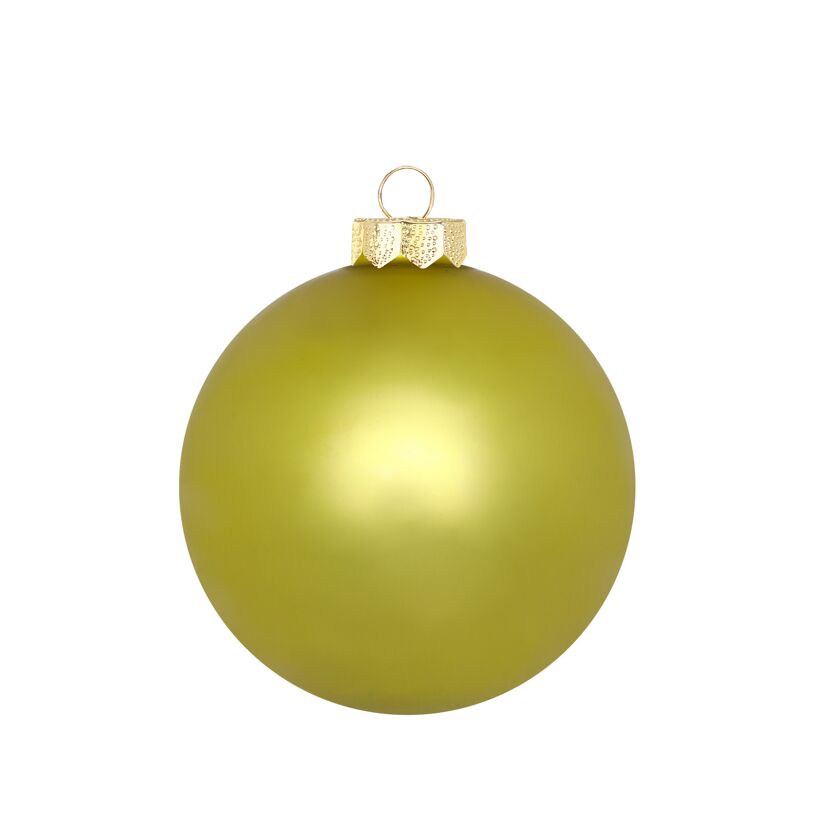 Christbaumkugeln limettengrün Ø 4,5 cm 24 Stück