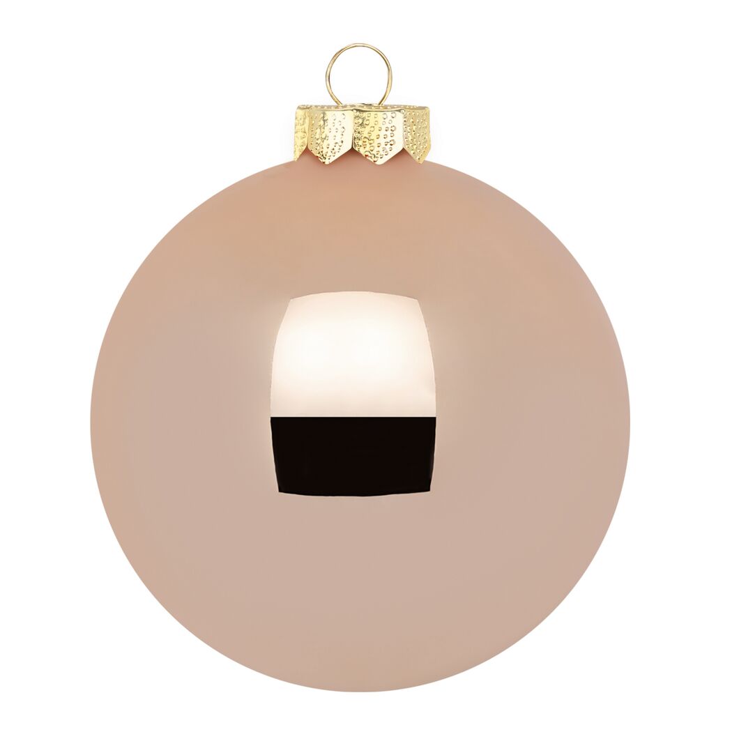 Christbaumkugel braun Ø 7,5 cm 12 Stück