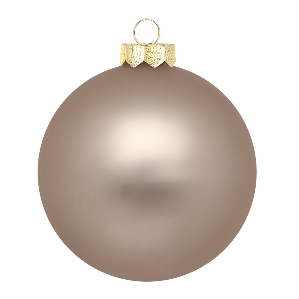 Christbaumkugel braun Ø 7,5 cm 12 Stück