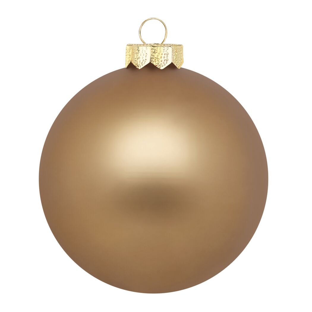 Christbaumkugel braun Ø 7,5 cm 12 Stück