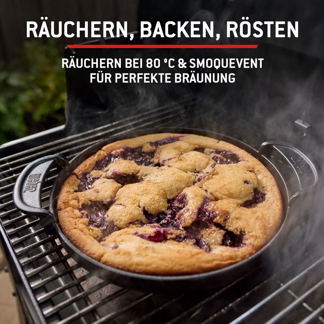 Holzpelletgrill 'Smoque' schwarz 95 x 69 x 52 cm