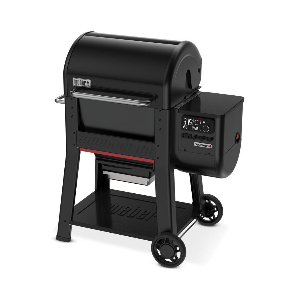 Holzpelletgrill 'Searwood' schwarz 57 x 84 x 100 cm