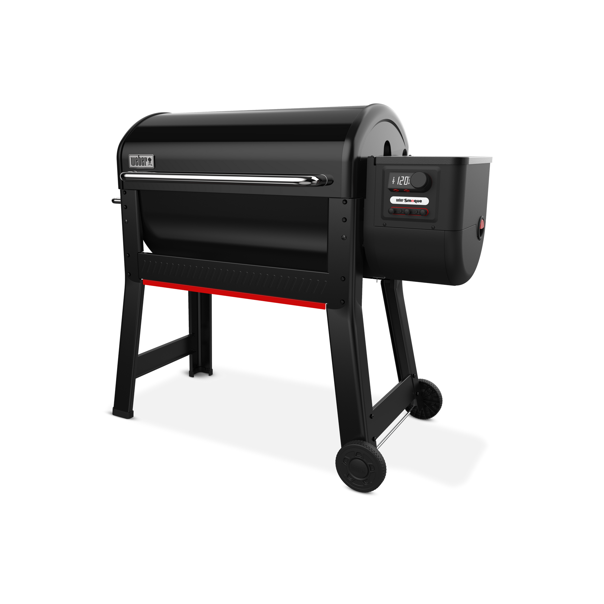 Holzpelletgrill 'Smoque XL' schwarz 126 x 69 x 52 cm
