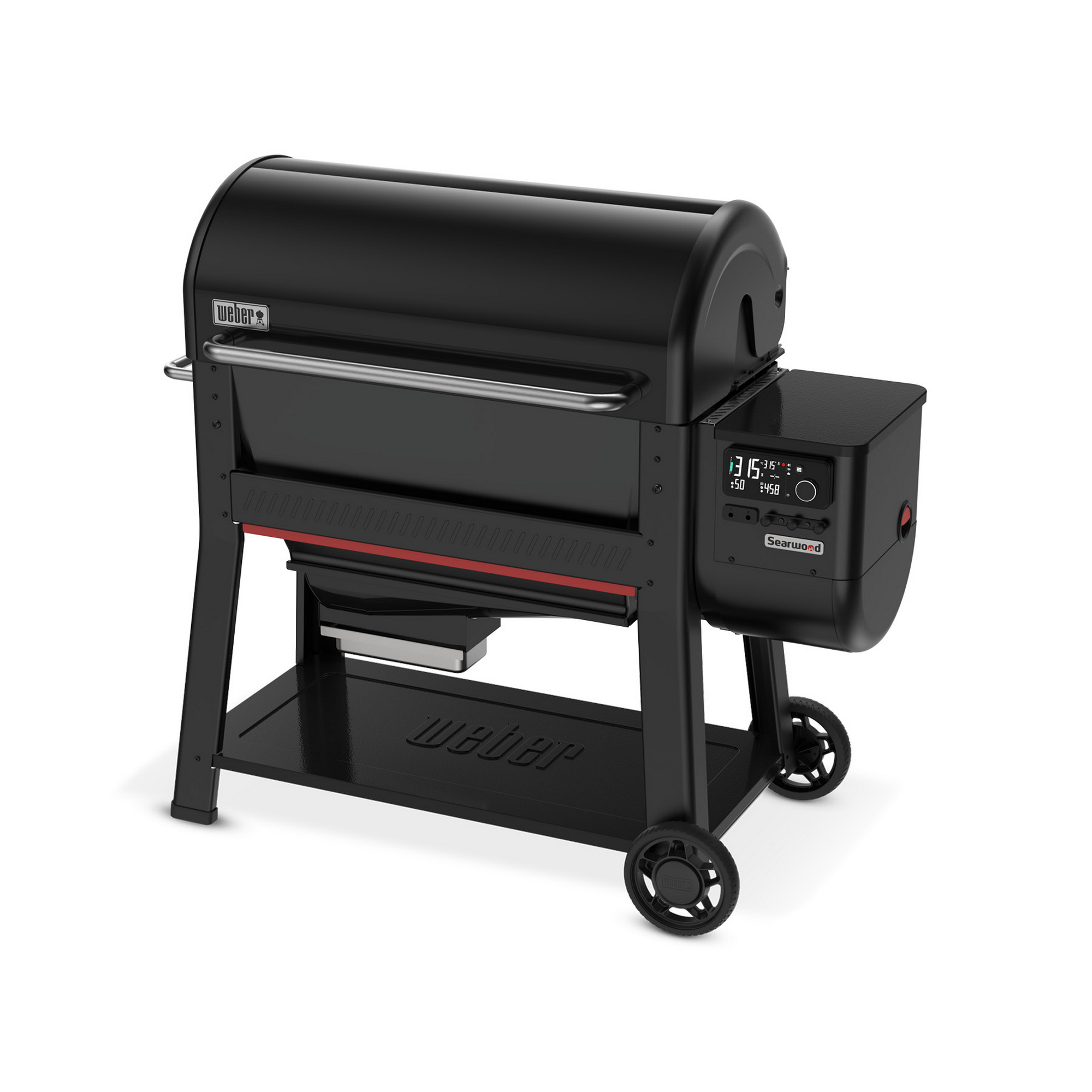 Holzpelletgrill 'Searwood XL' schwarz 57 x 76 x 130 cm