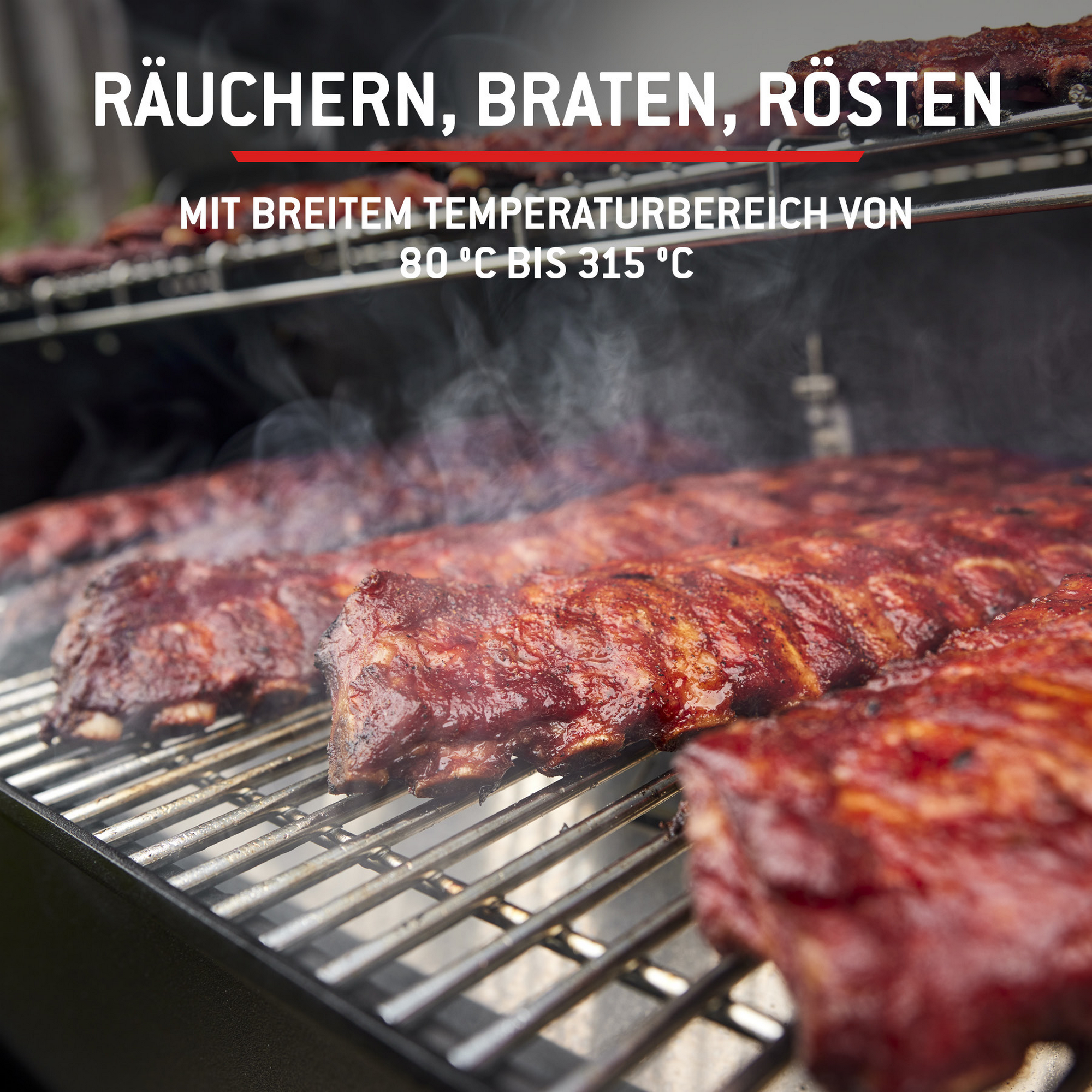 Holzpelletgrill 'Searwood XL' schwarz 57 x 76 x 130 cm