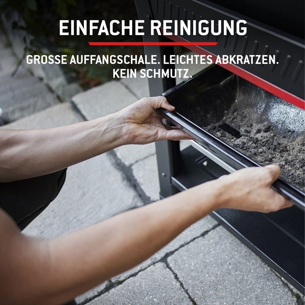 Holzpelletgrill 'Searwood XL' schwarz 57 x 76 x 130 cm