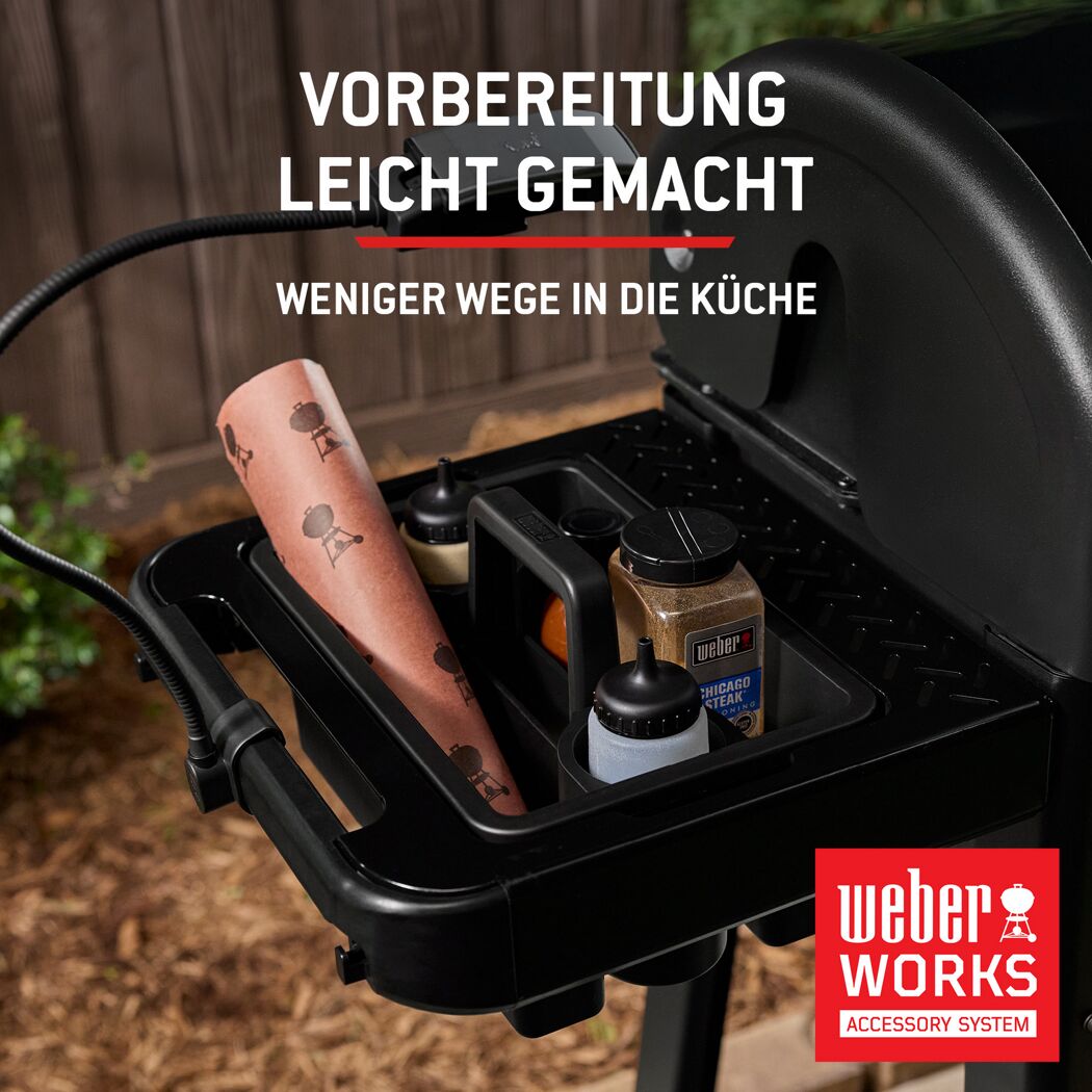 Holzpelletgrill 'Searwood XL' schwarz 57 x 76 x 130 cm