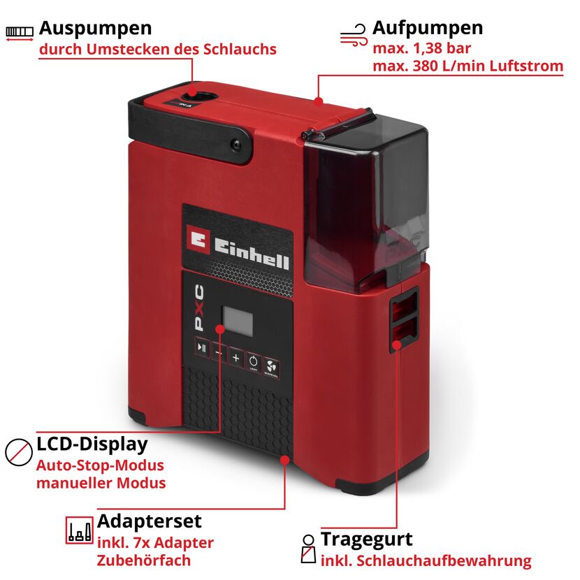 Akku-Kompressor 'SUPPERO 18/380' ohne Akku und Ladegerät 