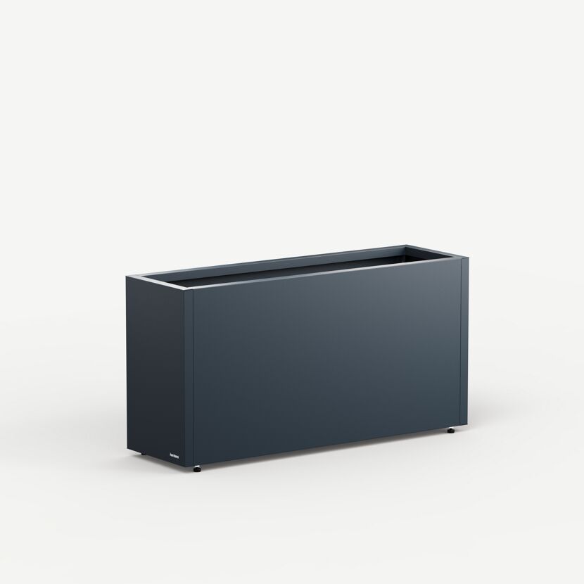 Pflanzkübel 'Cube' anthrazit 100 x 45 x 30 cm