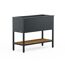 Hochbeet 'Deco' Stahl anthrazit/Holzoptik mit Beleuchtung 100 x 40 x 80 cm