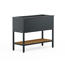Hochbeet 'Deco' Stahl anthrazit/Holzoptik mit Beleuchtung 100 x 40 x 80 cm