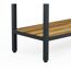 Hochbeet 'Deco' Stahl anthrazit/Holzoptik mit Beleuchtung 100 x 40 x 80 cm