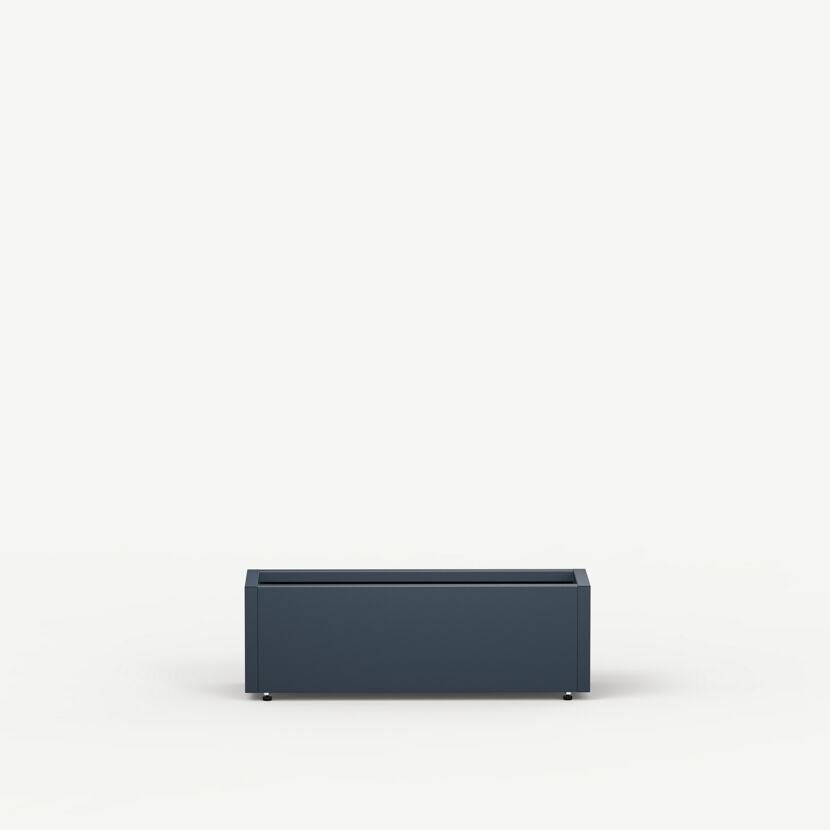Pflanzkübel 'Cube' anthrazit 80 x 32 x 25 cm