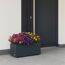 Pflanzkübel 'Cube' anthrazit 80 x 32 x 25 cm
