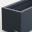 Pflanzkübel 'Cube' anthrazit 80 x 32 x 25 cm