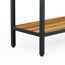 Hochbeet 'Deco' Stahl anthrazit/Holzoptik 100 x 40 x 80 cm