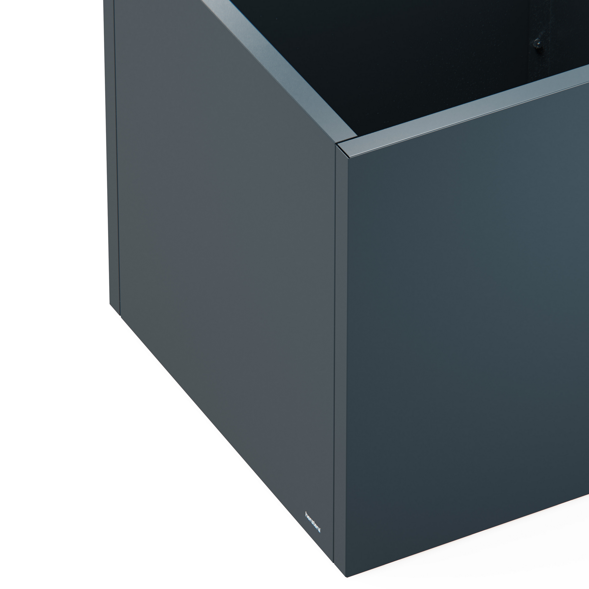Pflanzkübel 'Cube' anthrazit 80 x 32 x 80 cm