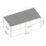 Pergola 'Grand Tuscan 1224' anthrazit 715 x 363 x 256 cm, mit verstellbare Lamellen