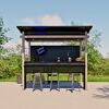 Outdoorbar 'Munich' schwarz/grau 258 x 260 x 230 cm