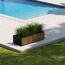 Pflanzkübel 'Deco Planter Xic Wood M' schwarz/naturfarben 100 x 32 x 40 cm