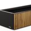 Pflanzkübel 'Deco Planter Xic Wood M' schwarz/naturfarben 100 x 32 x 40 cm